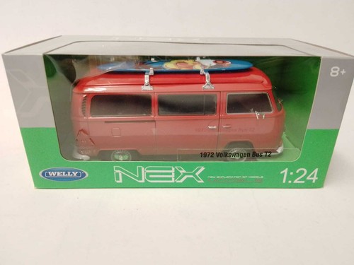 Welly volkswagen bus red - volkswagen, t2